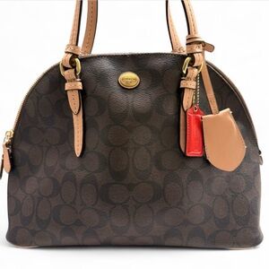 Coach Peyton Signature Cora Domed Satchel (F26184)